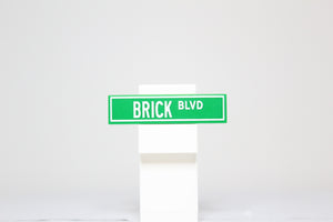 Street Sign 1x4 - Brick Blvd.